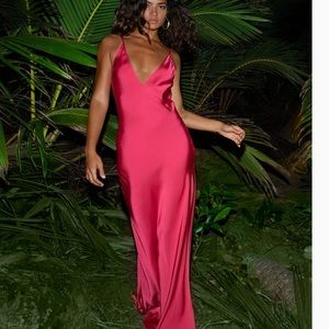 Rat & Boa Anastasia Dress, deep fushia, size Xs